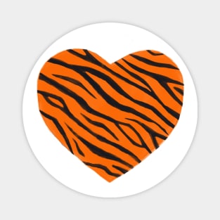 Tiger Print Heart Magnet